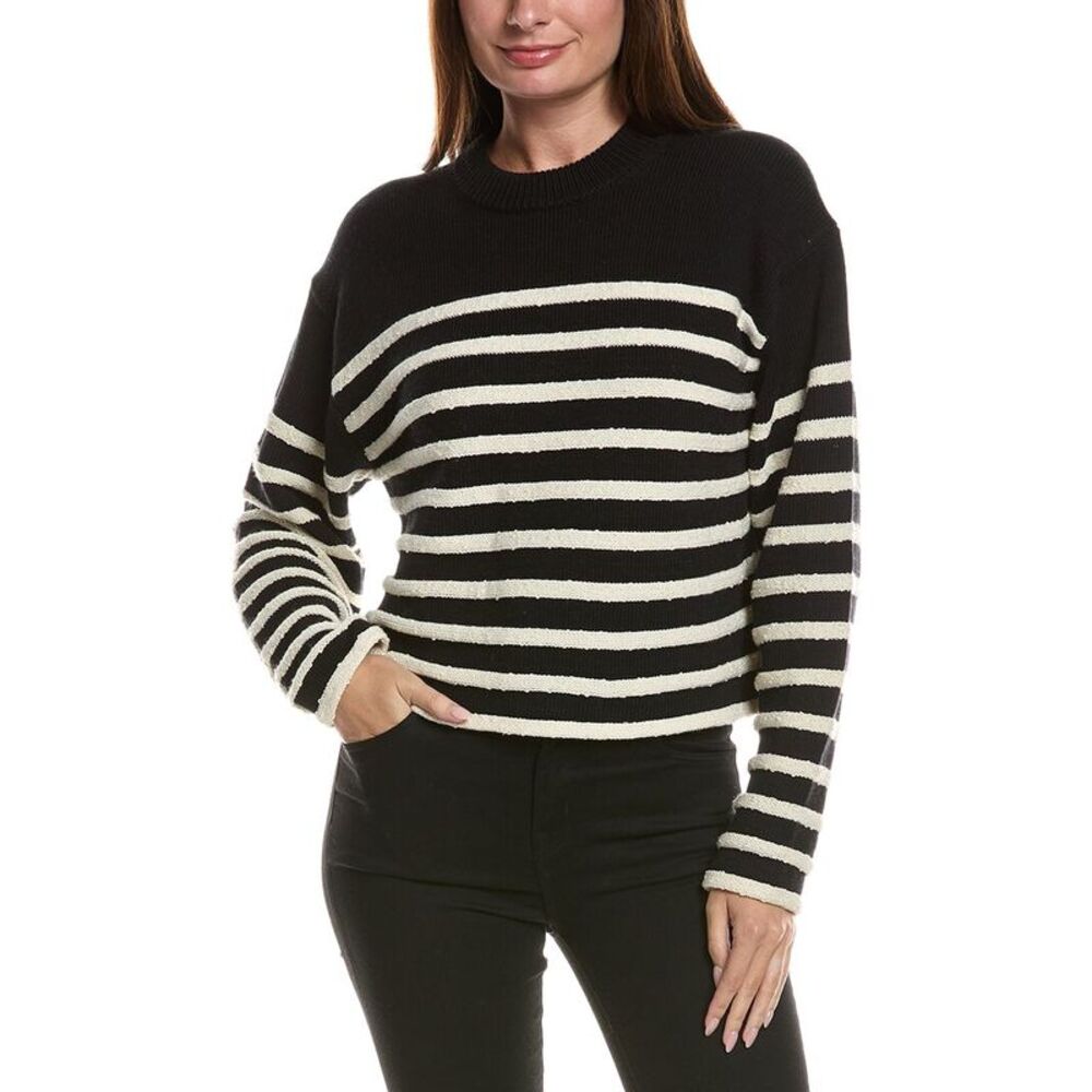 Proenza Schouler White Label Womens  Nia Cashmere-Blend Sweater, Black